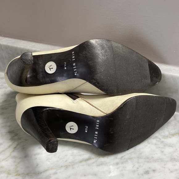 Nine West Renya Cream Ankle Boots - Picture 7 of 14